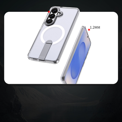 Etui Hybrid Armor X na Samsung Galaxy S26 Plus z podstawką kompatybilne z MagSafe - przezroczyste