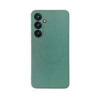 Etui Wozinsky Liquid Silicone Case MagSafe na Samsung Galaxy S24 FE - zielone