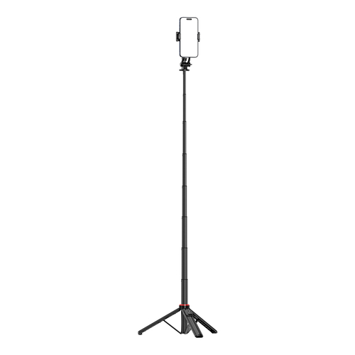 Wozinsky Selfie stick WC1Y2S teleskopowy tripod 1.3m ze stopu aluminium z uchwytem na telefon - czarny