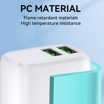 Ładowarka sieciowa 2x USB-A 12 W 2,4 A do telefonu Wozinsky CUWCW - biała