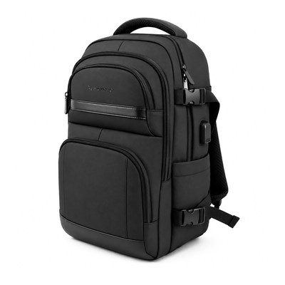 Plecak Wozinsky WPW-20L z kieszenią na laptopa do 15" podróżny 40x20x25 cm na bagaż podręczny - czarny