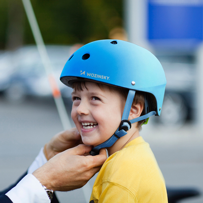 Kask rowerowy BMX/hulajnoga Wozinsky 54-58 cm - gradient niebieski