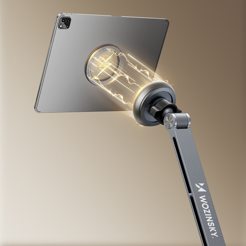 Stojak biurkowy magnetyczny Wozinsky WTY0YS1 360° na telefon i tablet - grafitowy