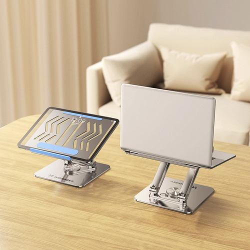 Podstawka pod laptopa, tablet Wozinsky WRS-CPY84SS aluminiowa + Gratis! podstawka do smartfona - srebrna