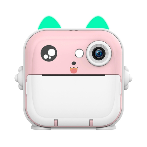 Mini drukarka termiczna dla dzieci Wozinsky WDT-02 aparat 48 MP Bluetooth - różowy