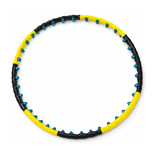 Hula hop Wozinsky WHH-110 masażer z wypustkami - czarno-żółty