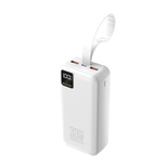 Powerbank Wozinsky W8-W 30000mAh 30W 2x USB-A i USB-C z latarką - biały